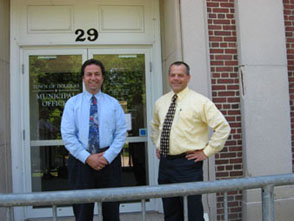 Michael Guzindki, Douglas Executive Administrator, and Bill Cundiff, Douglas Town Engineer